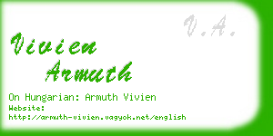 vivien armuth business card